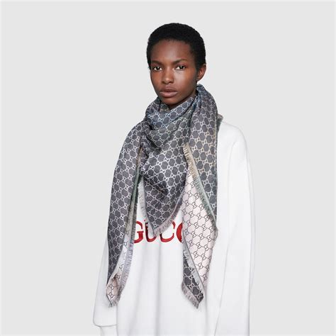 gucci grey shawl|Gucci shawl for women.